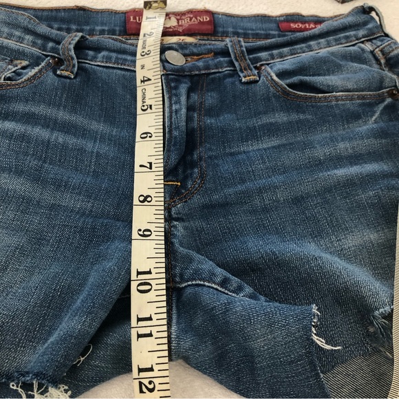 Lucky Brand low raise jeans Sofia Boot Cut off shorts SZ 2/26 - Picture 14 of 15